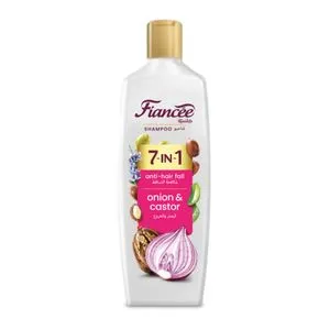 Fiancee Shampoo with Onions and Castor to Combat Hair Fall and Nourish - Rich in Natural Ingredients - 340 ml