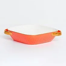 LA MAYA Square Casserole, C-111-DO Porcelain Orange