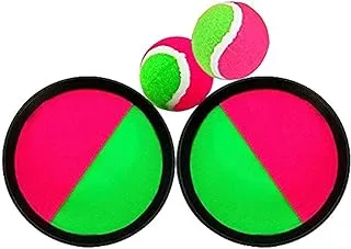 Generic Higoala Paddle Catch Ball and Toss Game Set Disc Toss and Catch Paddle Sport Game(2 Paddles and 2 Balls)