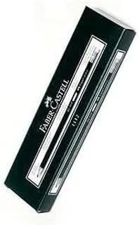 Faber-Castell 5242211202250 2B Matte Plastic Wood Pencil, Black