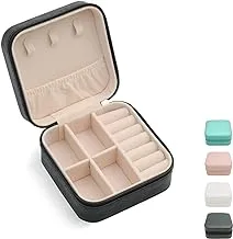 Jewelry Travel Case,Small Travel Jewelry Organizer, Portable Jewelry Box Travel Mini Storage Organizer Portable Display Storage Box For Rings Earrings Necklaces Gifts TRODANCE