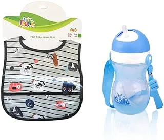 La Frutta (Sport Cup- 18+ Months -360ml & PVC Baby Bib with pocket)