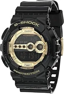 Casio G-Shock Watch for Men, Quartz Movement, Digital Display, Black Resin Strap (GD-100GB-1A)