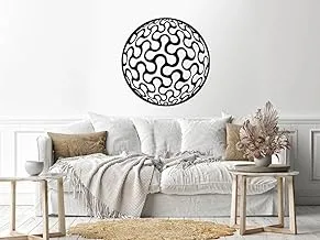 Home Gallery 3D ball Sticker wall decal Black 80x80 Black H01635