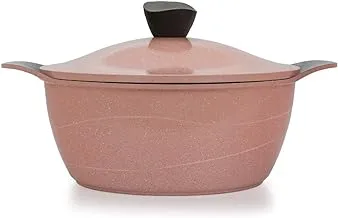 Master pan size 28 cm granite model wave pink color