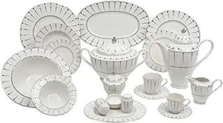 Chelsea Platinum 72-Piece Table Set