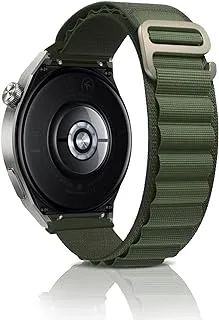 ZoRoll 22 mm Bracelet for Huawei Watch GT 3 Pro 46 mm/Watch GT 3 46 mm/Watch 3 Pro, Nylon G-Hook Adjustable Replacement Strap for Huawei Watch GT 2 46 mm/Watch GT 2e/GT 2 Pro/Honor GS Pro - Green