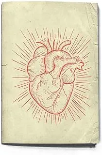 THE INKJECTION A5195L, A5 Notebook heart vintage design