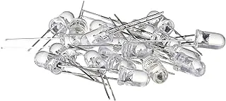 LED 3V White, 5mm, 20-Pieces (2725611144513)