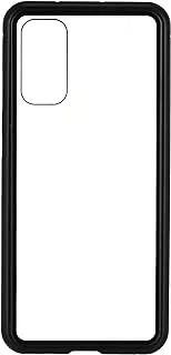 Generic Tempered Glass Strong Magnetic Full Package Protection Case With Metal Frame And Anti Scratch For Samsung Galaxy S20 6.2 Inch - Black