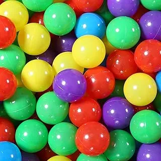 Ball Pit Balls 50 - Soft Plastic Balls for Babies Toddlers Kids Children for 1 2 3 4 5 Years Old ,5 Colors, 50pcs