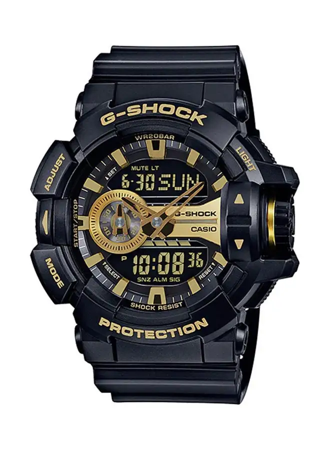 G-SHOCK Men's Analog Plus Digital Round Water Resistance Wrist Watch GA-400GB-1A9DR