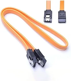 Zonic Z1142 Cable SATA 3.0 pin Extension Cable Data Cable 6Gbps with Locking Latch Plug for Hard Disk/CD Rom 40cm - Orang