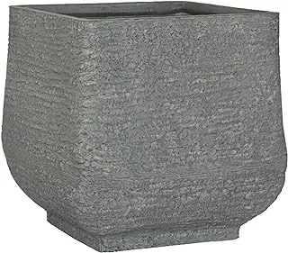 Orist Ptc-2014 Cobblestone Flower Pot 41.5 * 41.5 * 42.5Cm With The Elegant Simple Shape, It's Perfect For Any Room - Grey