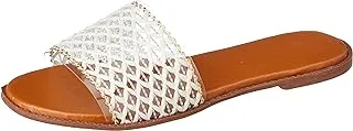 39 EU, white, sway 1 c.m slippers,straw/canvas,net strap design