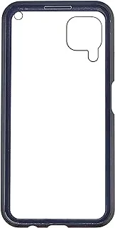 Generic Tempered Glass Strong Magnetic Two Face Case With Metal Frame And Anti Scratch For Huawei P40 lite/Nova 6 SE 6.4 Inch - Black