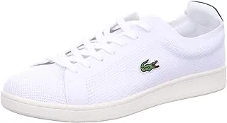 Lacoste Mens Carnaby Piquée Textile Trainers Sneaker,Color:White,Size:44 EU