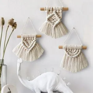 Mini Macrame  Wall Hanging For Decoratio 1PC