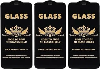 G-Power 9H Tempered Glass Screen Protector Premium With Anti Scratch Layer And High Transparency For Iphone 11 Pro Max Set Of 3 Pack 6.5