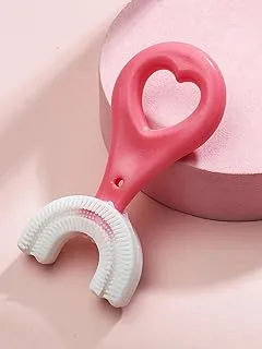 Generic U-Shaped Extra Soft Silicone Toothbrush for Kids