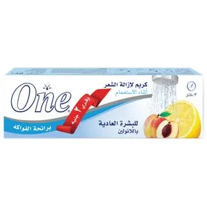 One One Hair Removal Cream For Normal Skin With Fruity Fragrance 140 Gm - (Save 2 Egp)