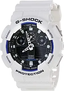 Casio G-Shock Analog-Digital Black Dial Men's Watch - GA-100B-7ADR(G345), White Analog-Digital, 55×51.2×16.9mm, strap