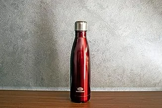 Travel Thermal Mug Stainless Steel Vacuum Insulated Water Bottle - Reusable metal water bottle -24 hours cold, 12 hours hot - Double Wall Cola shape - Leak proof Sports bottle (500 ML) (Red)