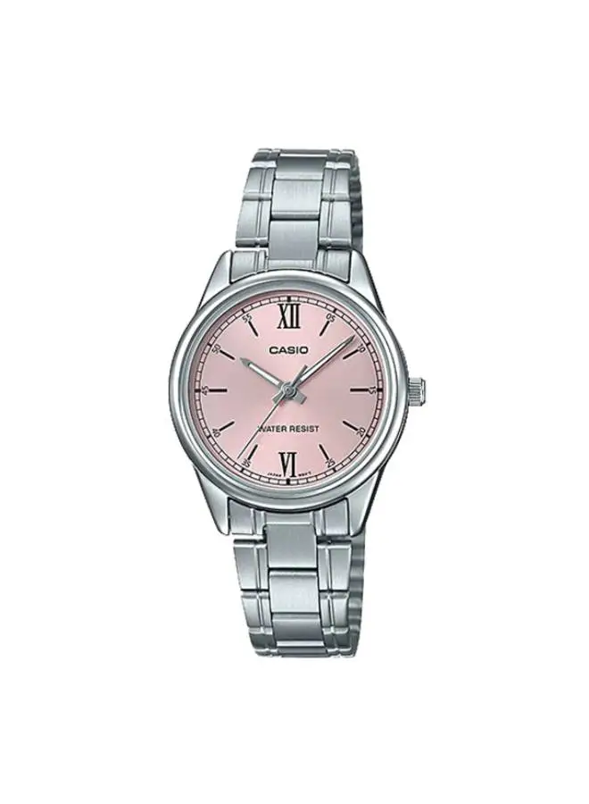 CASIO Women's Stainless Steel Analog Watch LTP-V005D-4B2UDF - 34 mm - Silver