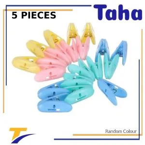 Taha Offer Plastic Clothes Tweezers Set 5 Pieces