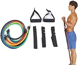 TPE 11pcs/set Pull Rope Fitness Exercises Resistance Bands Crossfit Latex