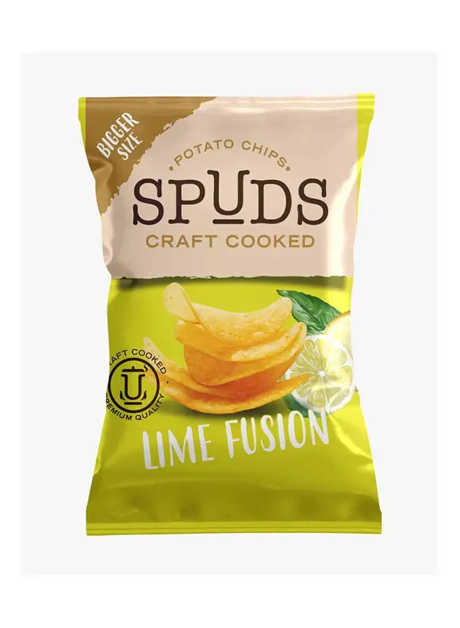 SPUDS Potato Chips Craft Cooked Lime Fusion- 56/46 Grams