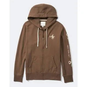 American Eagle AE Graphic Zip-Up Hoodie