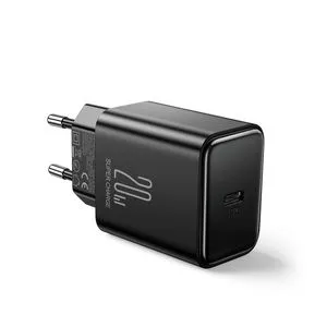 JOYROOM USB C شاحن 20W PD Joyroom JR-TCF06 مع كابل USB C - لايتنينج - أسود