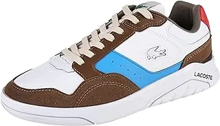 Lacoste mens Game Advance Luxe Leather Colour Block Trainers Sneaker