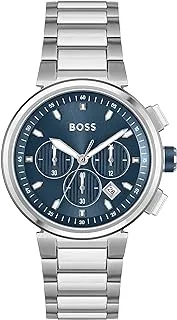 BOSS Dress Watch Stainless Steel Bracelet for Men, Blue