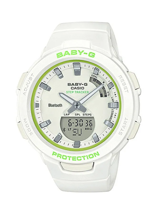 CASIO Women's Analog-Digital Casual Quartz Baby-G Wrist Watch BSA-B100SC-7ADR