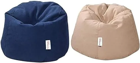 Hometown regular sabia bean bag, 48x74 cm - blue + Hometown regular sabia bean bag, 48x74 cm - beige