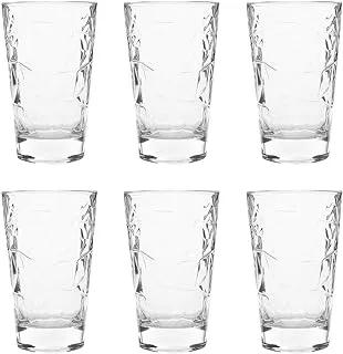 Vidivi Dolomiti High Quality Glass Tumbler Set of 6 Pieces 420 ml - Transparent