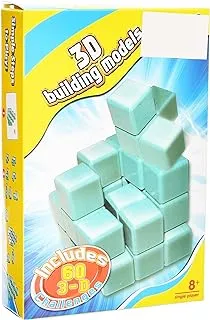 Generic Plastic 3D Building Models With 60 Challenges And Challenge Card For Unisex Single Player +8 Ages - Multi Color