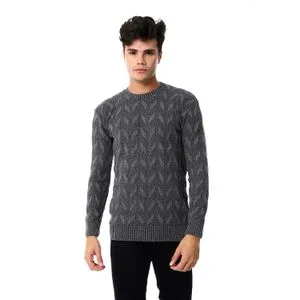 Caesar Wool Mens Pullover With Multi Design