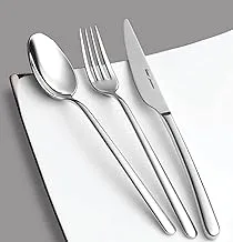 Hisar Bahama Matt 18/10 Satinless Steel Cutlery Set Of 89 Pieces With A Box - Silver