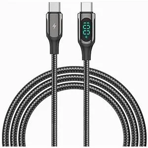 Recci Ghost LED Display USB-C To USB-C Cable 100W, 100 Cm Type-C TO Type-C RTC-P10-cc