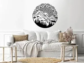 Home Gallery mountain View Sticker wall decal Black 80x80 H01613