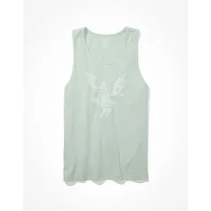 American Eagle Super Soft Logo Graphic Tank Top