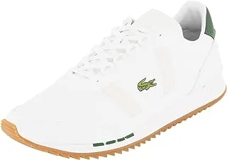 Lacoste mens Partner Retro Textile Heel Pop Trainers Sneaker