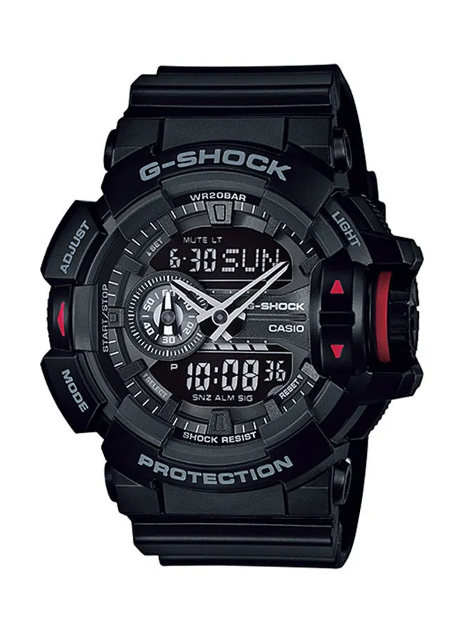 G-SHOCK Men's Analog Plus Digital Round Water Resistance Wrist Watch GA-400-1BDR