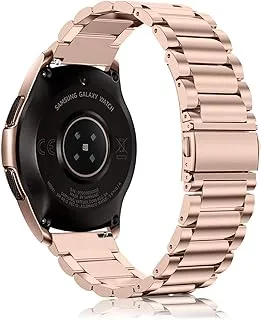 Generic Fintie Stainless Steel Metal Band for Galaxy Watch 42mm, 20mm, Rose Gold