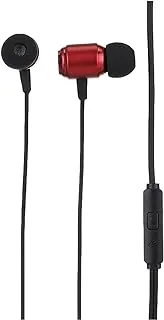 USAMS EP-43 Type-C In-Ear Wired Metal Earphone, 1.2 Meter Length, Red Headphones Headset