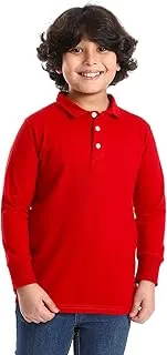 CAESAR Unisex School Basics Long Sleeve Polo Shirt