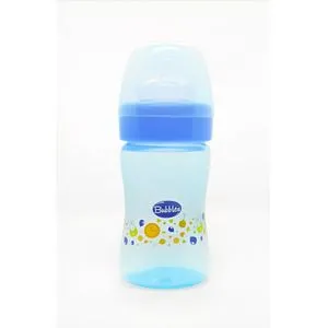 Bubbles Classic Feeding Bottle Without Hand 180ml (Blue)